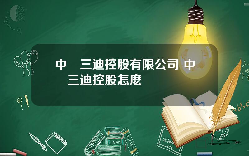 中國三迪控股有限公司 中國三迪控股怎麽樣